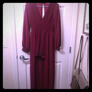 Maroon maxi